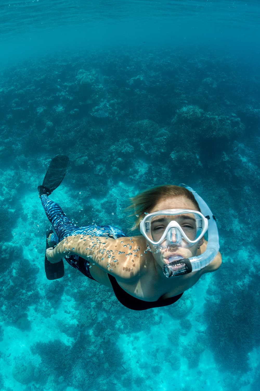 person snorkeling