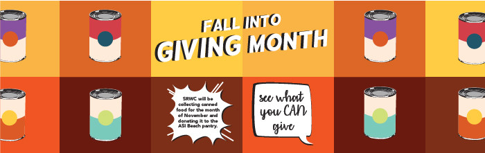 Fall Into Giving Month banner